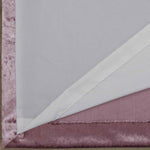 Crushed Velvet Blush Pink Ready Made Pair Curtains With Ring Top / Eyelet Header