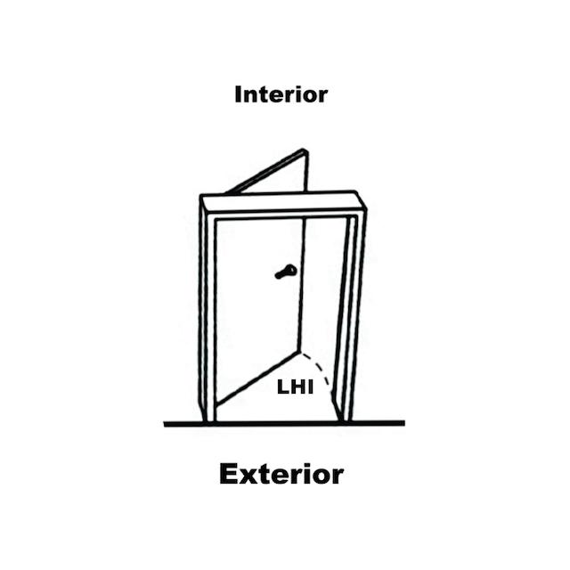 Left Hand Inswing Line Art