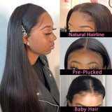 Tiktok #01:Beaudiva Closure Wig Straight Human Hair Wigs 4x4 Lace Wig