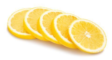 fresh sliced lemons