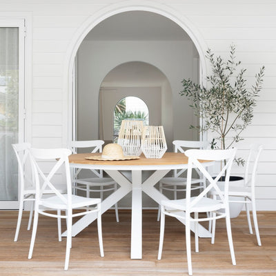 white dining chairs gold coast