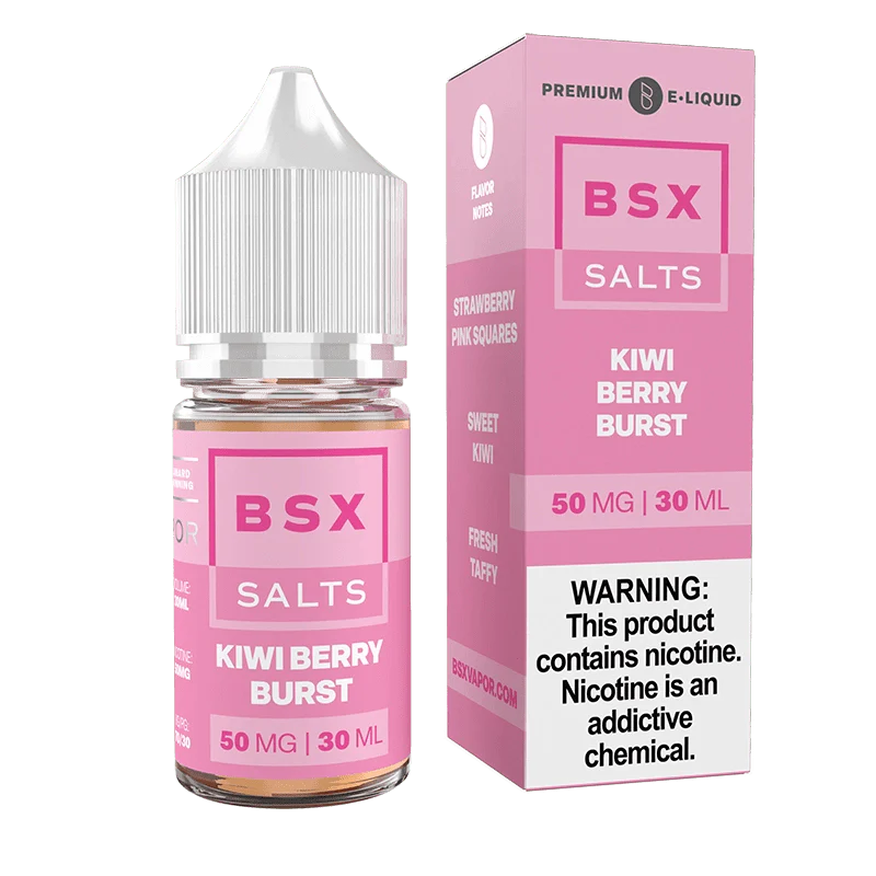 Glas BSX Kiwi Berry Burst Nic Salt Vape Juice 30ml