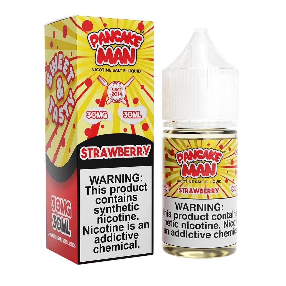 Vape Breakfast Classics Pancake Man Strawberry 30ml Nic Salt Vape Juice