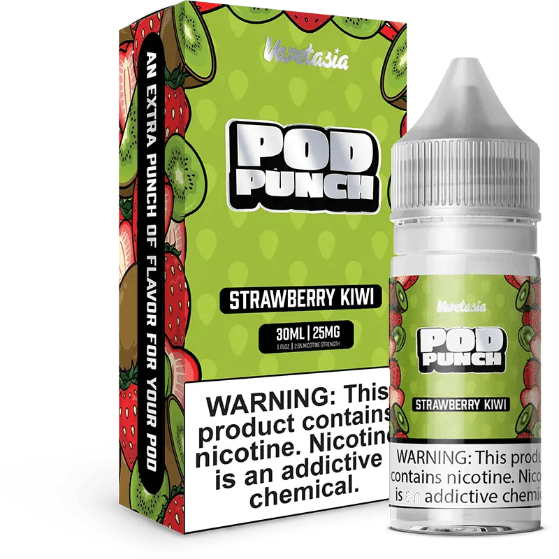 Vapetasia Pod Punch Strawberry Kiwi Nic Salt Vape Juice 30ml