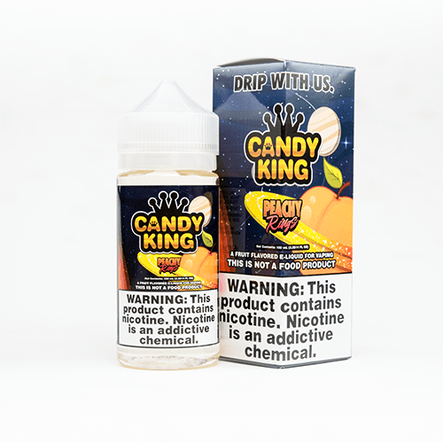 Candy King Peachy Rings 100ml Vape Juice - 0mg
