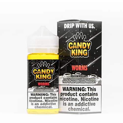 Candy King Worms 100ml Vape Juice - 0mg