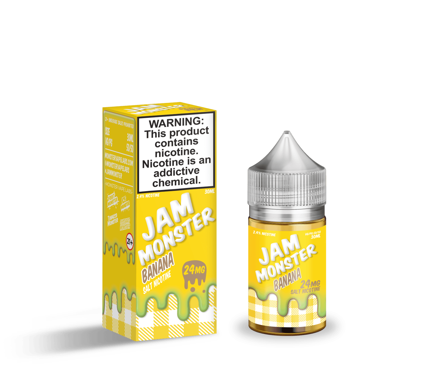 Jam Monster Salts Banana 30ml Nic Salt Vape Juice