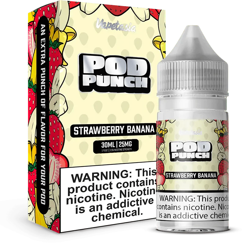 Vapetasia Pod Punch Strawberry Banana Nic Salt Vape Juice 30ml