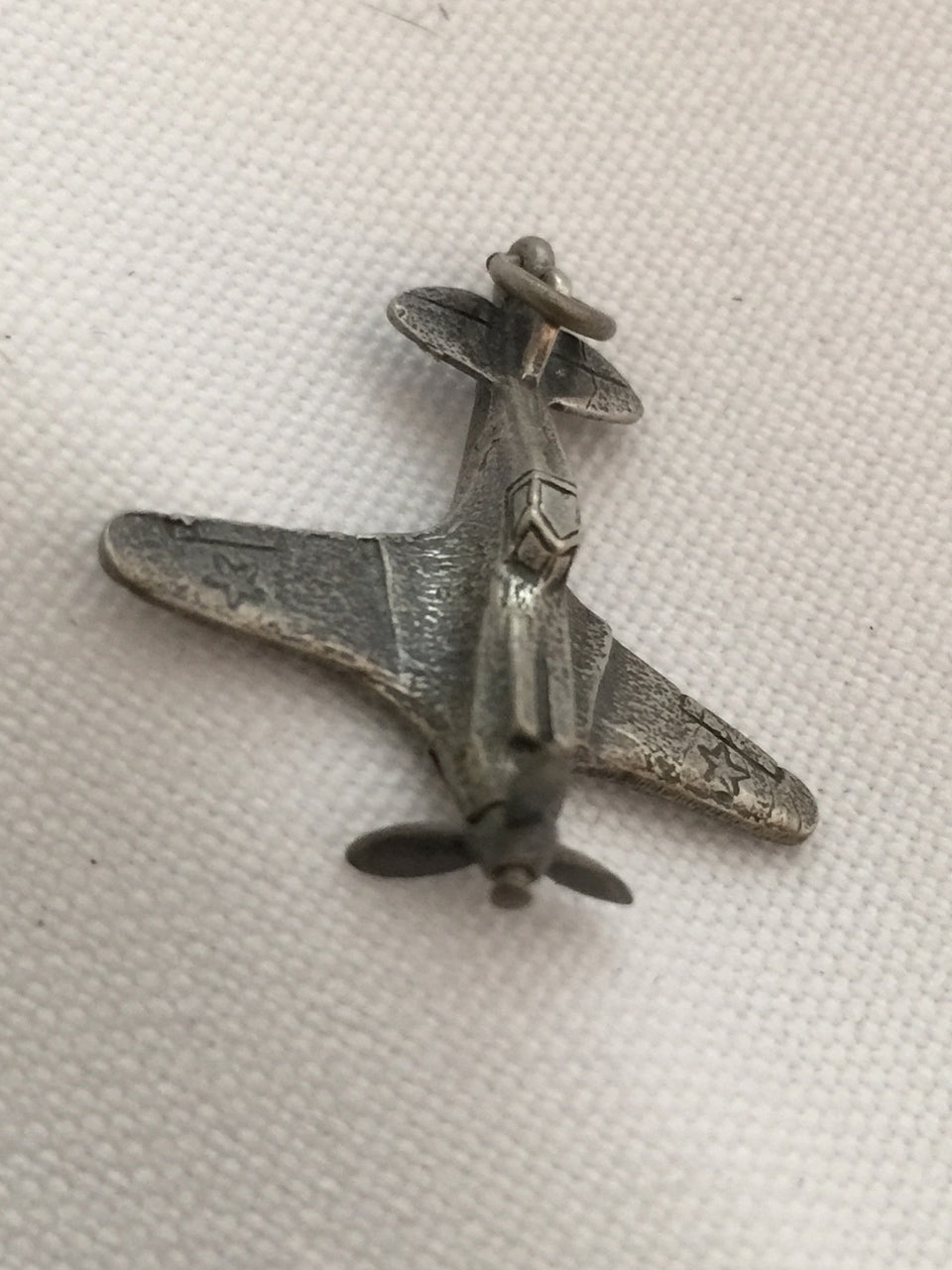 Vintage Solid Sterling Silver Airplane Charm moves from the 1940's ...