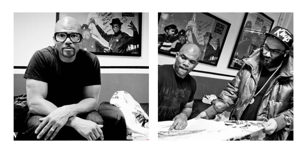DMC and Vintage Frames Company CEO Corey Shapiro designing eyewear in 2011 in New York City