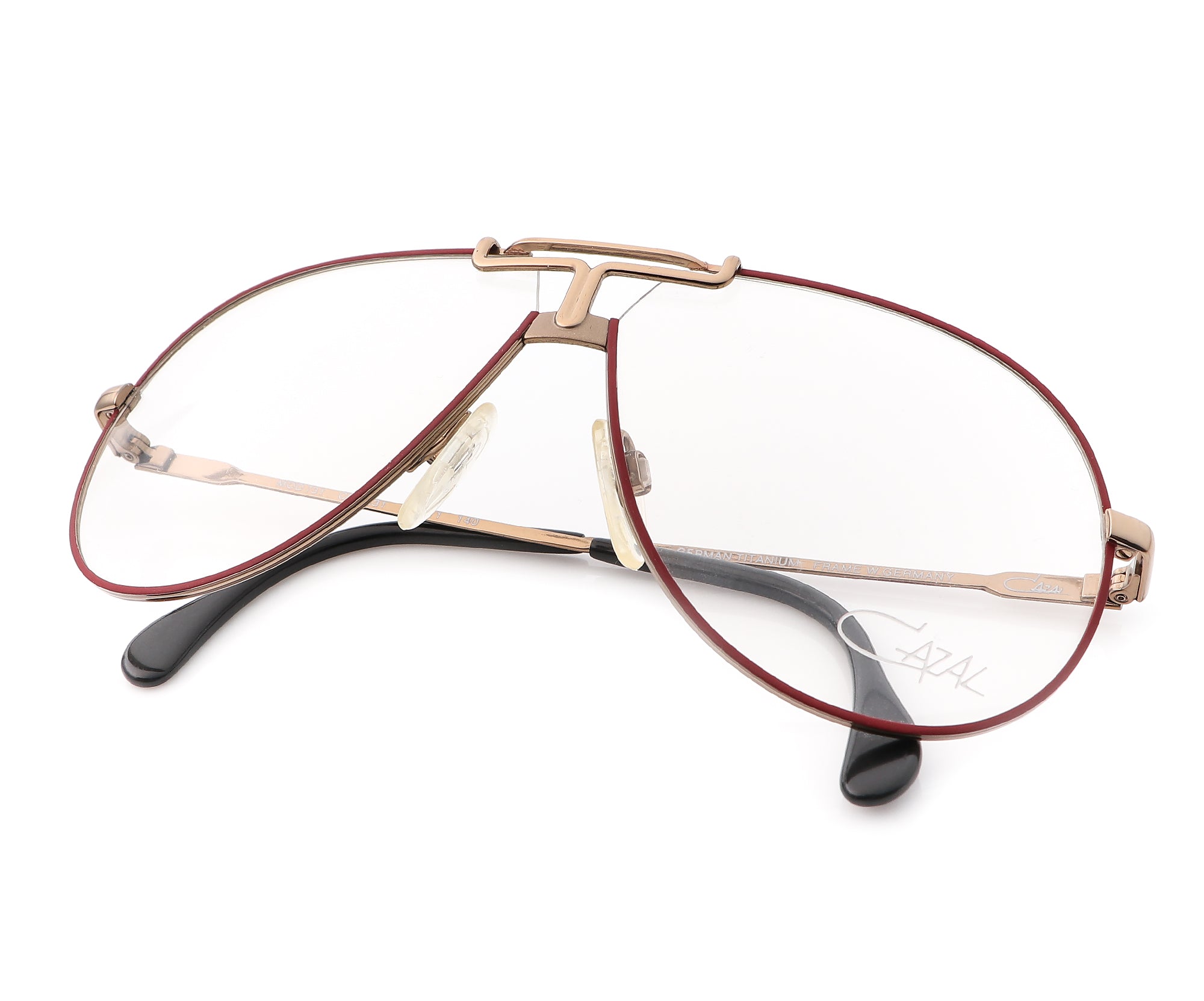 CAZAL ヴィンテージ 眼鏡 フレーム MOD721 変型６角形 西ドイツ製ファッション小物