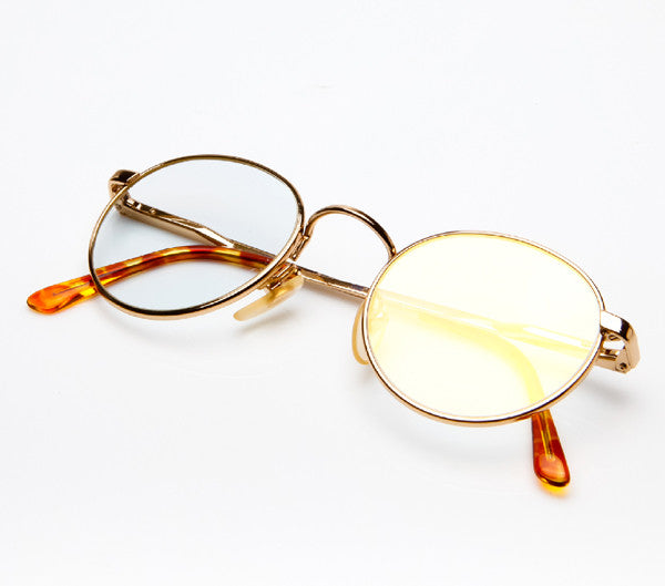 gold frame polo glasses