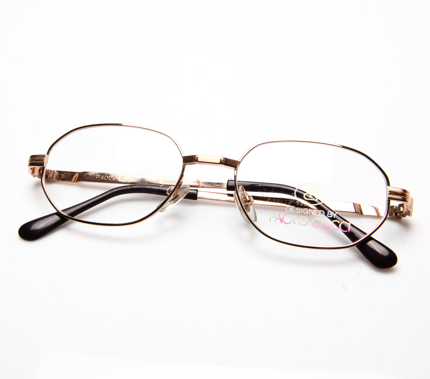 Paolo Gucci 8109 21k Gold Plated (Clear Lens)– Vintage Frames Company