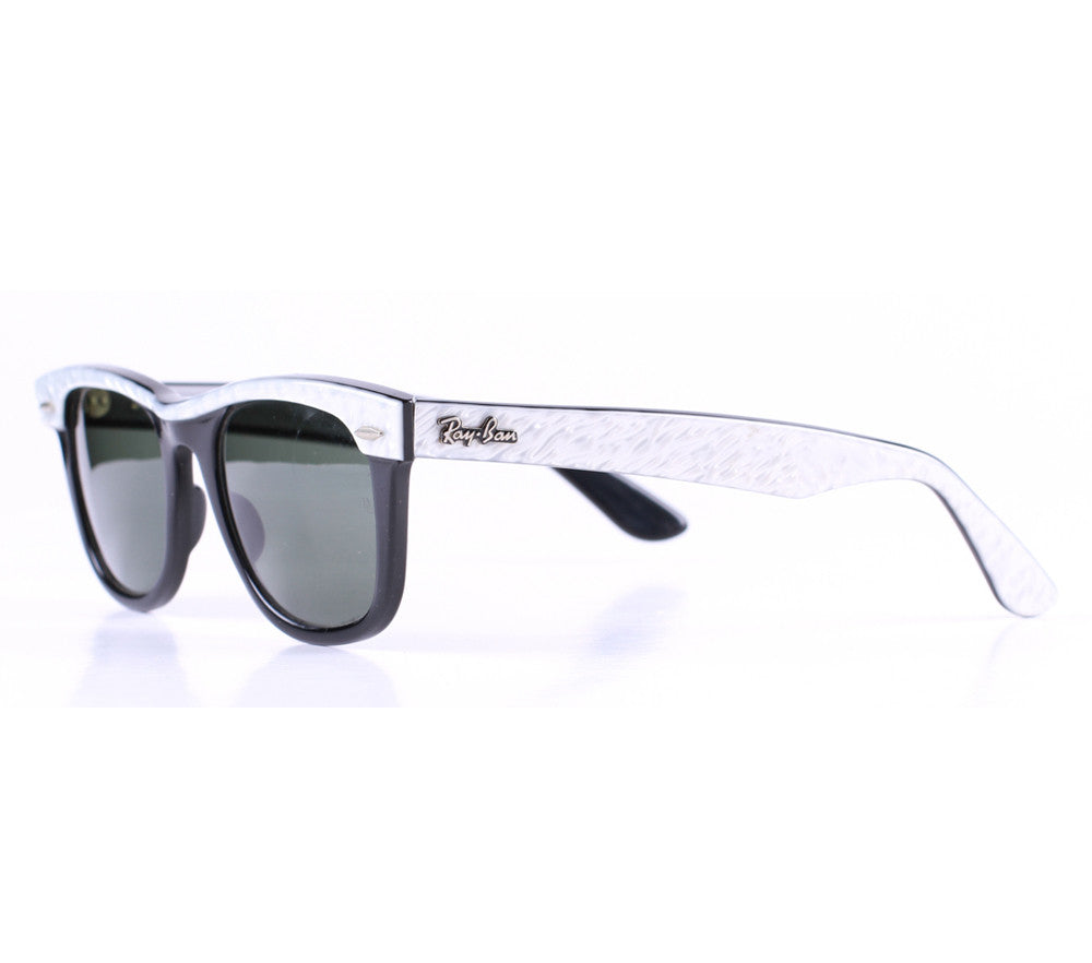 ray ban black and white frames