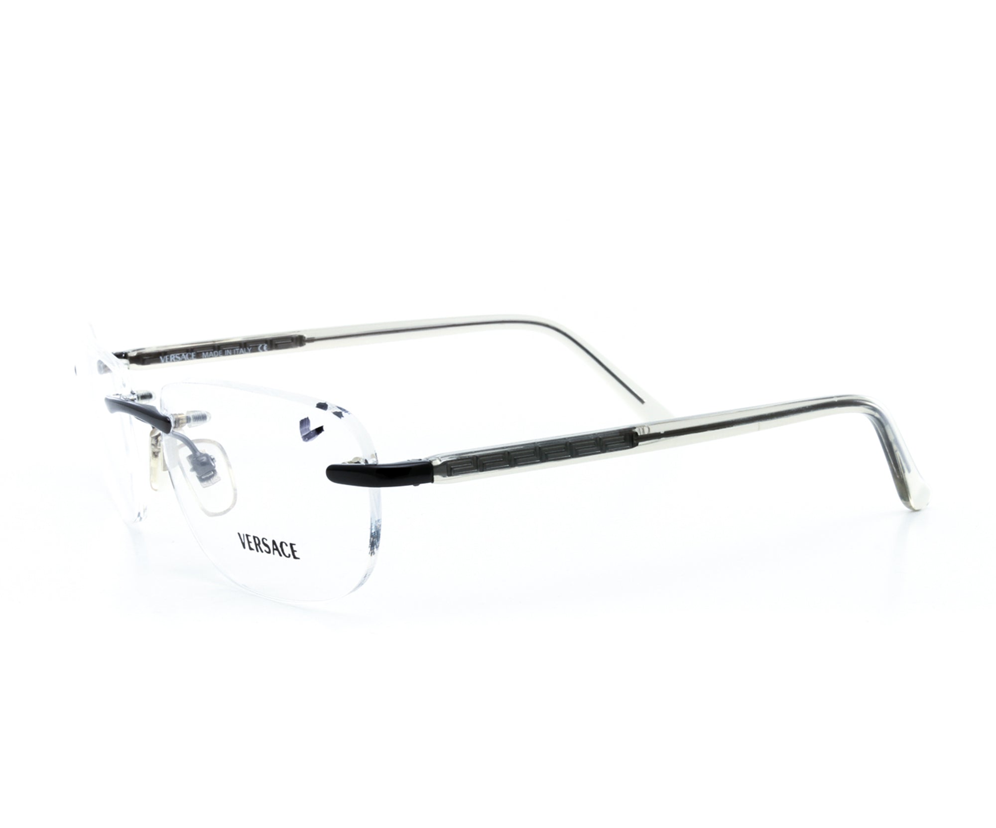 versace black frame eyeglasses