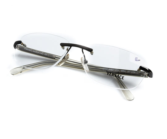 versace silver eyeglasses