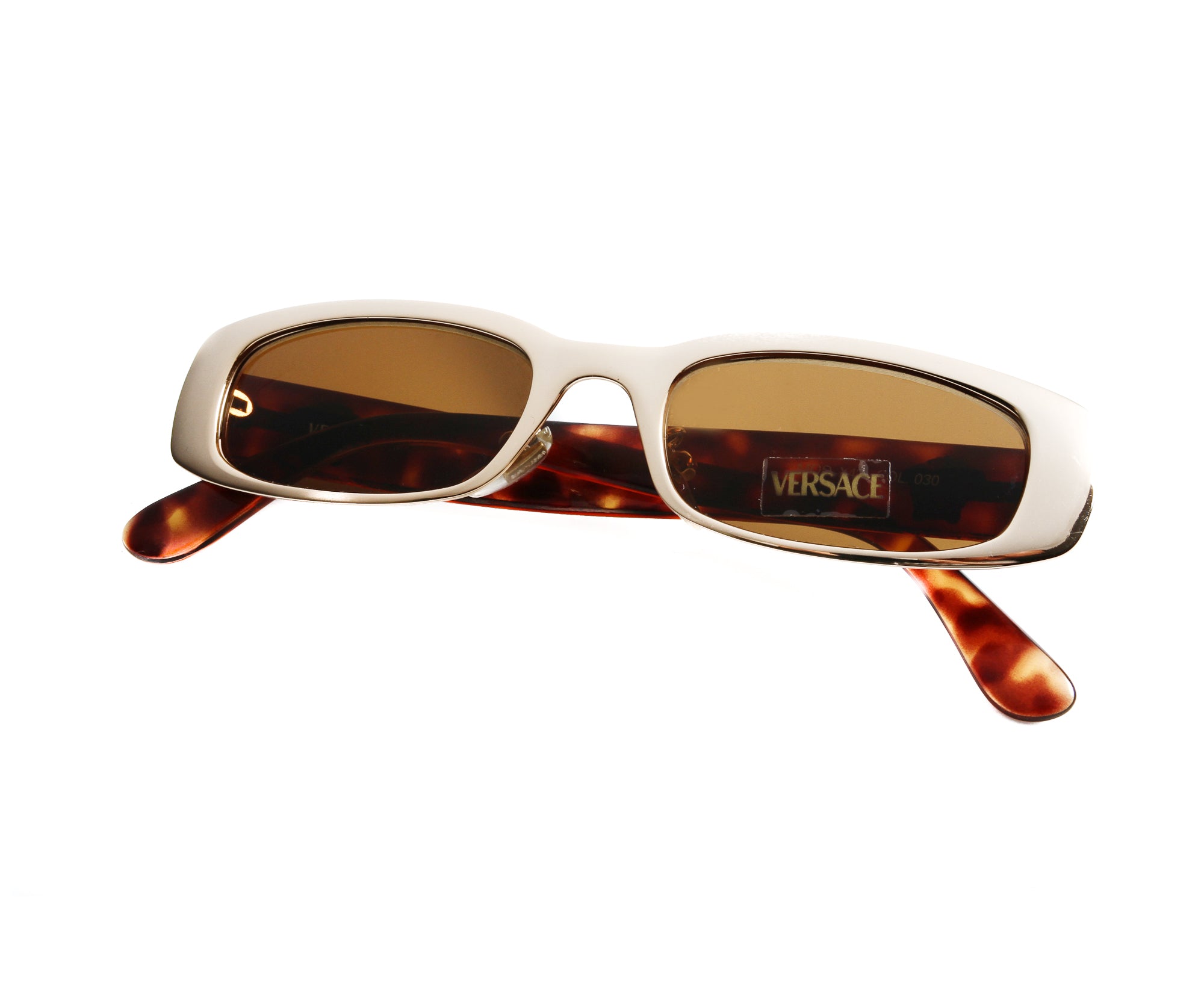 brown versace glasses