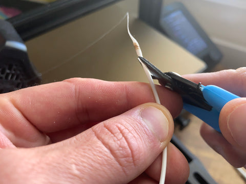 filament end getting cut off
