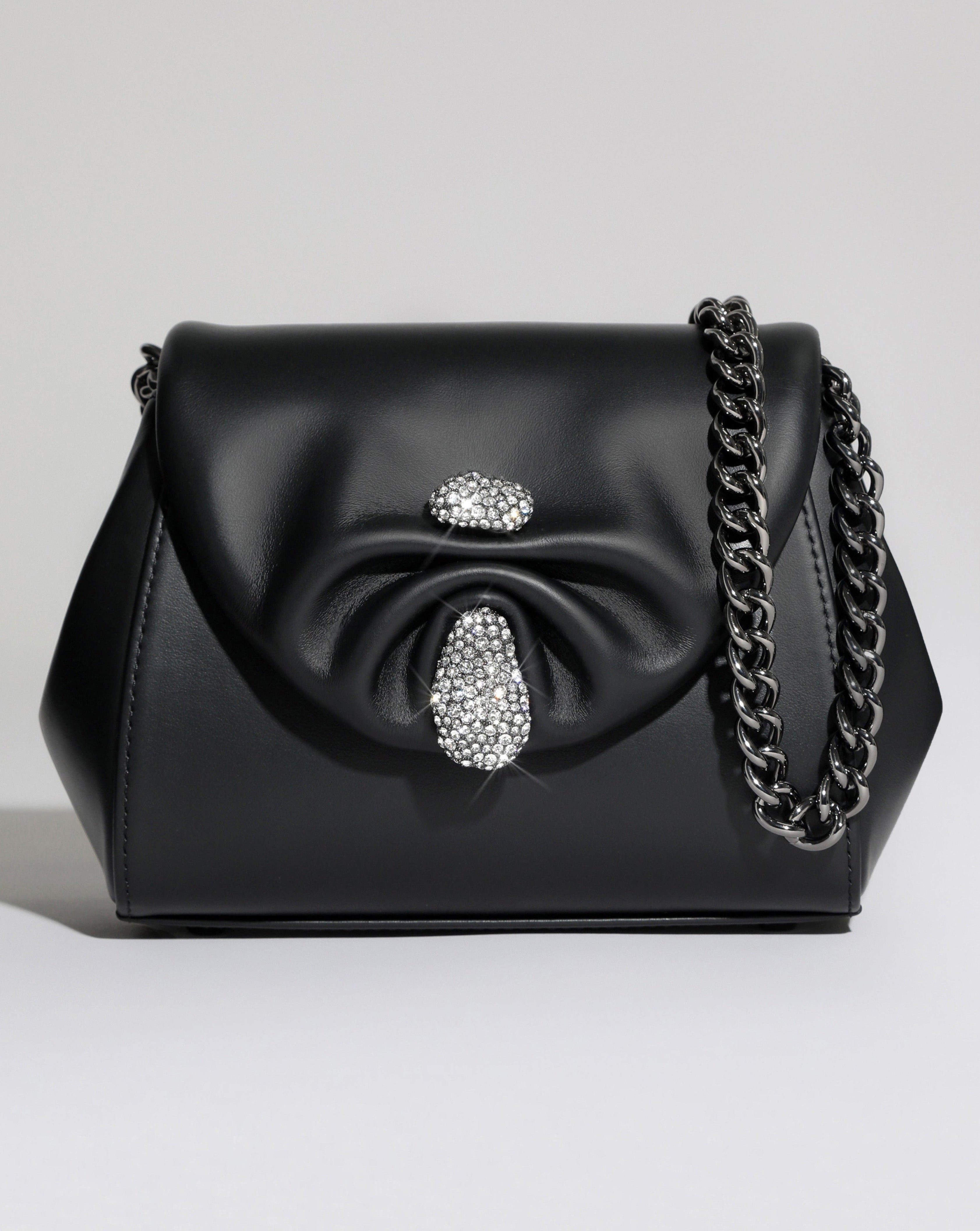 LOCÒ MICRO BAG IN CALFSKIN LEATHER WITH CHAIN