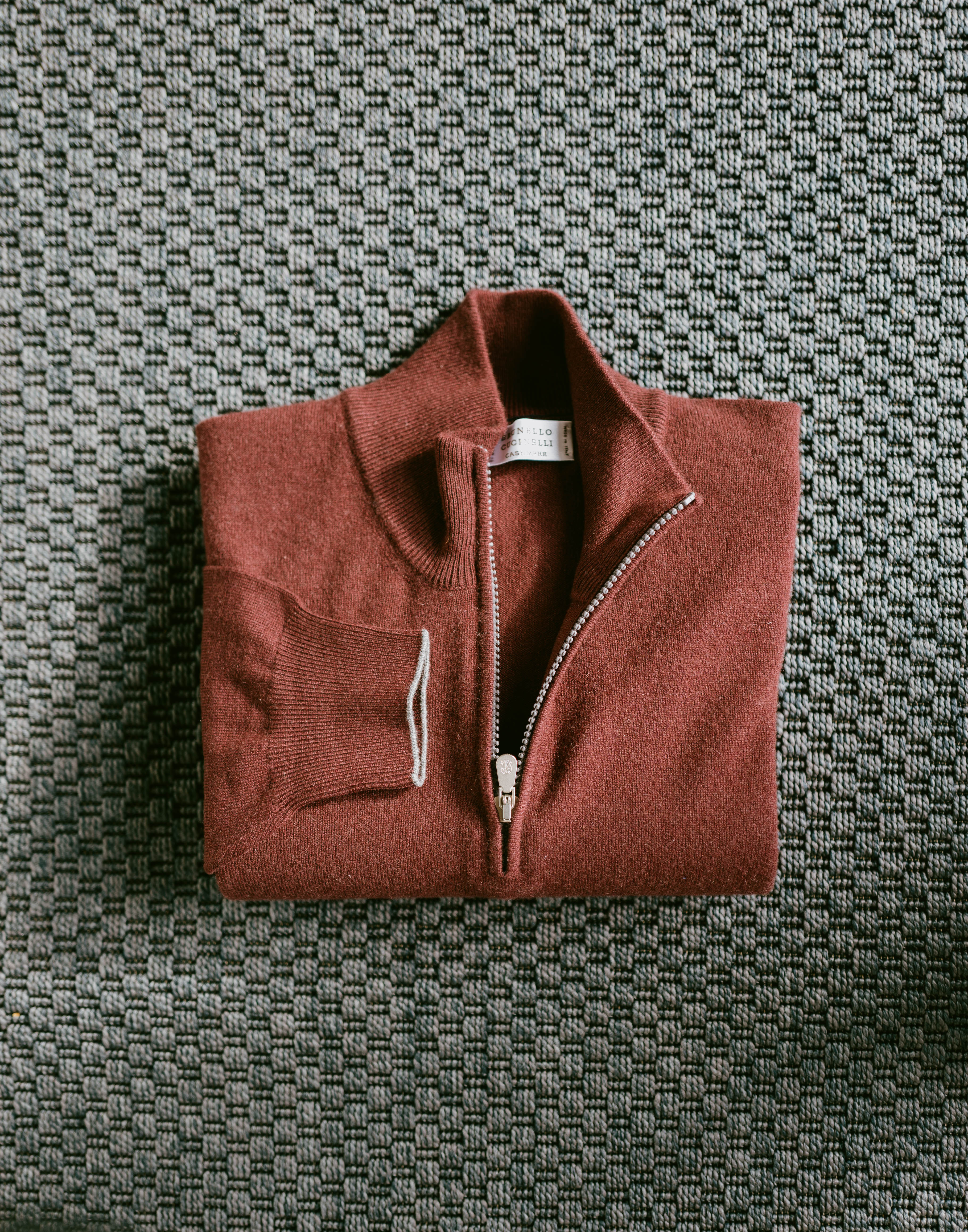 Cashmere Quarter-Zip Sweater