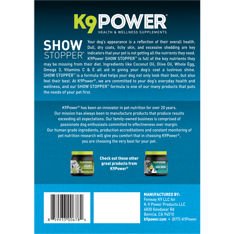 show dog coat supplements