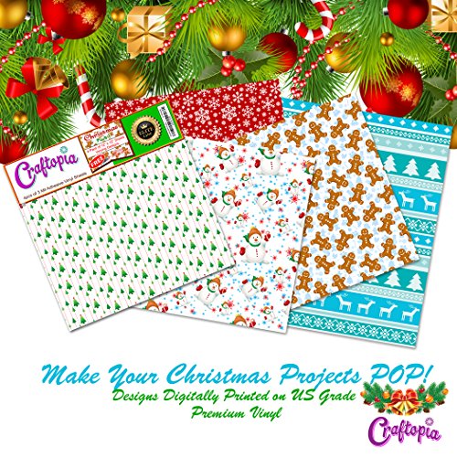 Download Craftopia S Christmas Pattern Self Adhesive Craft Vinyl Sheets 4 1 A Craftopia Usa PSD Mockup Templates