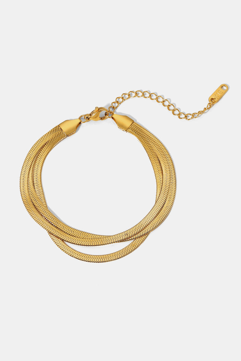 Triple-Layered Snake Chain Bracelet