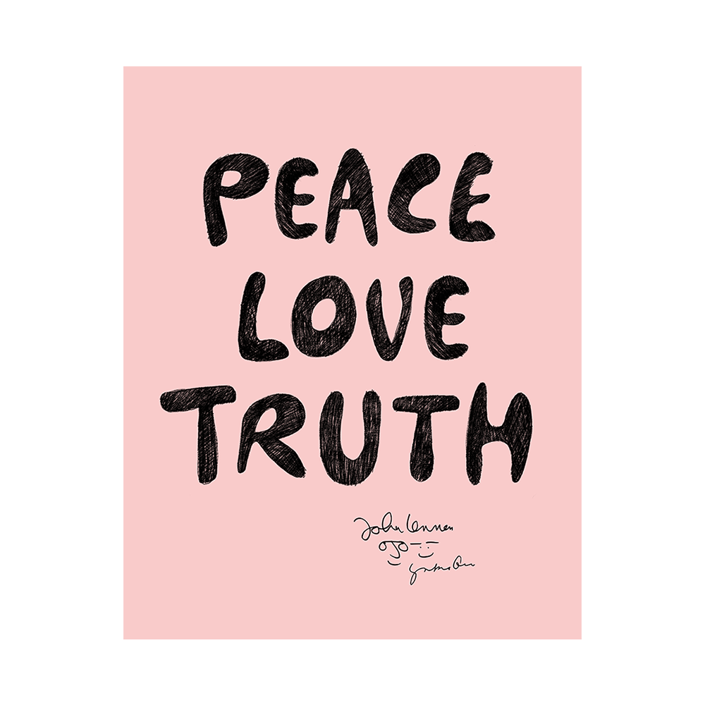 Peace Love Truth Poster John Lennon Official Store 