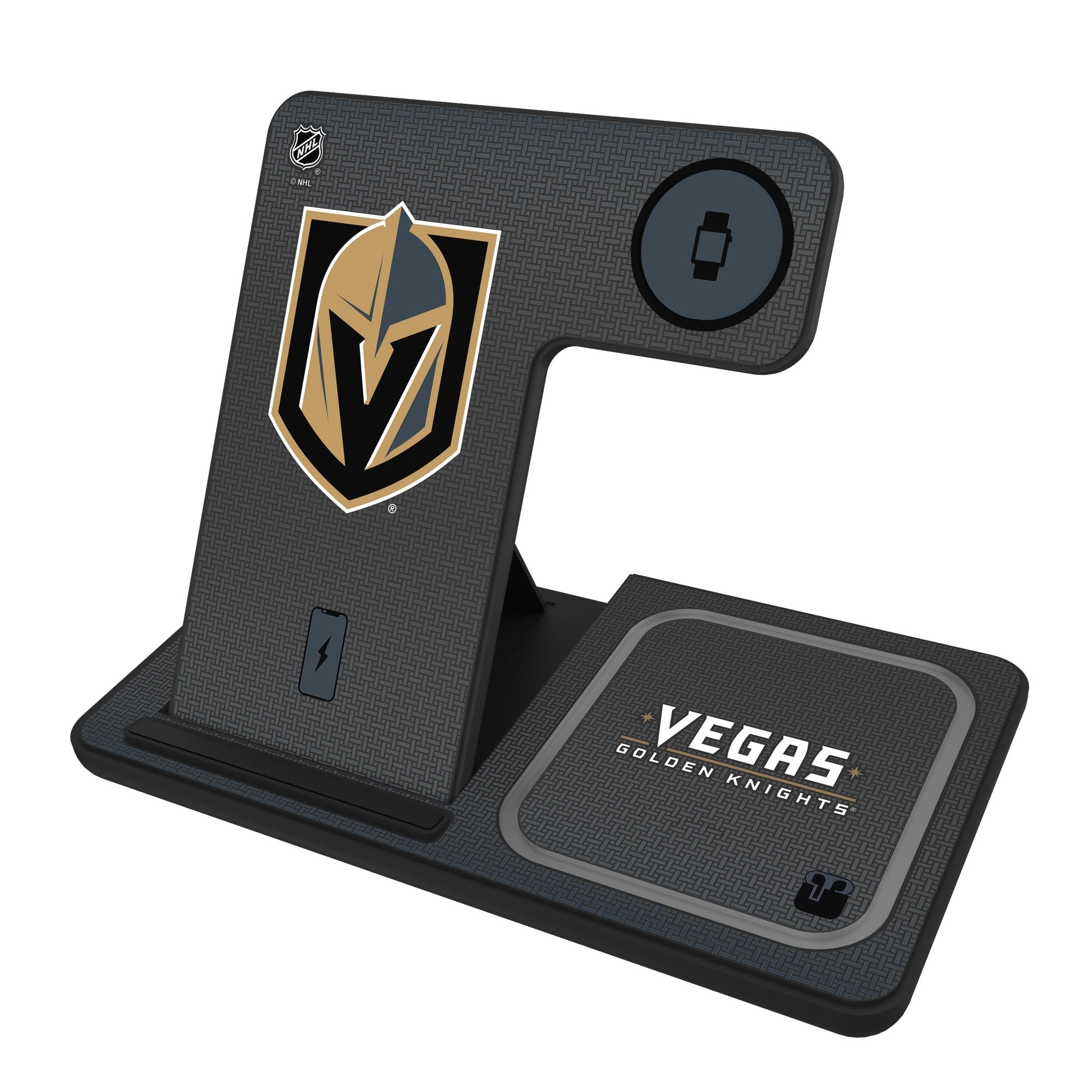 Vegas Golden Knights Linen 3 in 1 Charging Station