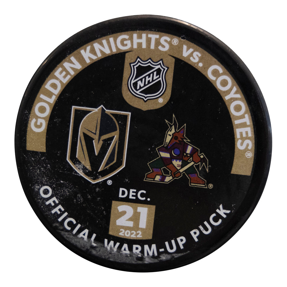 12/10/21 Philadelphia Flyers vs. Vegas Golden Knights Warm-up Puck – Vegas  Team Store