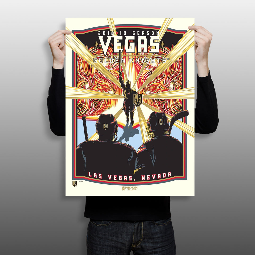 Vegas Golden Knights VGK 1995 NHL Reverse-Retro 2022-23 Premium Felt –  Sports Poster Warehouse