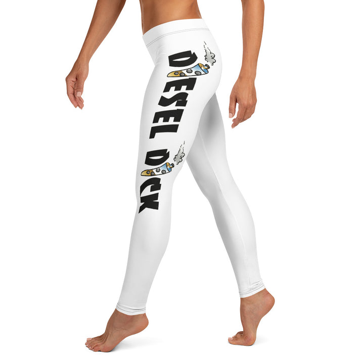 Diesel Dick Black Leggings with black lettering