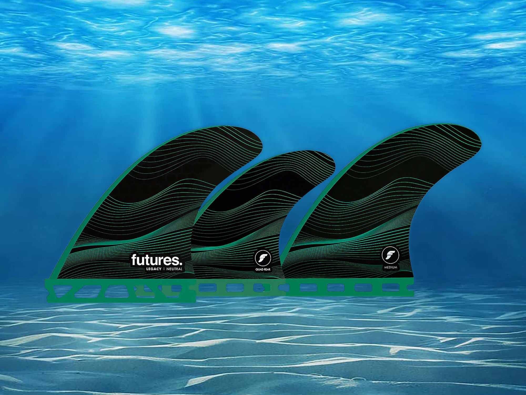 Futures Neutral Quad Rears - Encinitas Surfboards