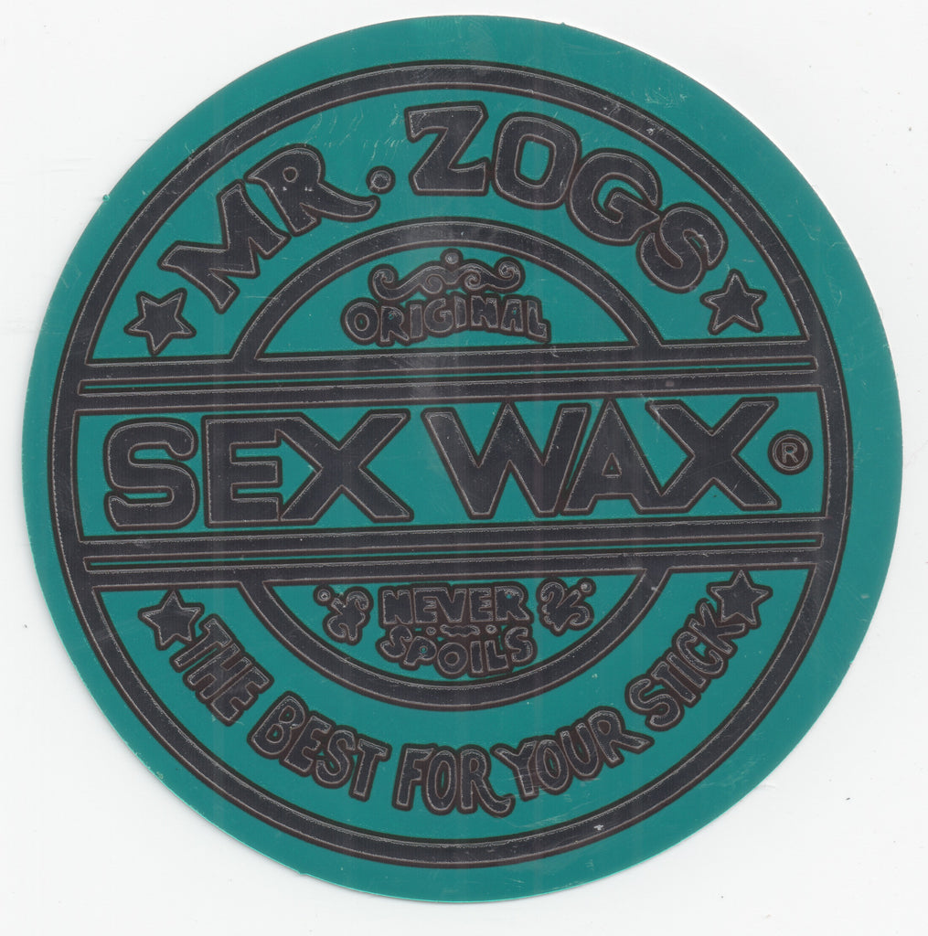 Sex Wax Sticker Silver Encinitas Surfboards 