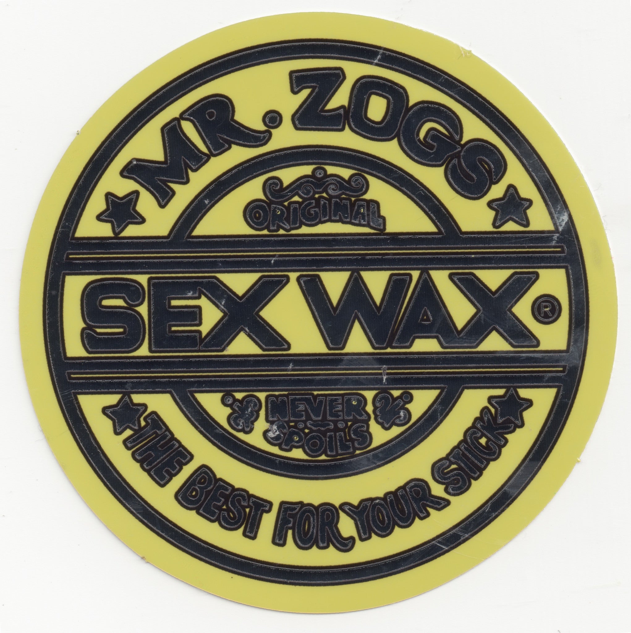 Sex Wax Sticker Silver Encinitas Surfboards 