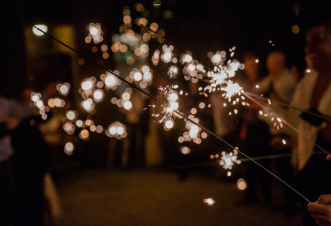 36 inch wedding sparklers give off an impeccable glow of gold sparks