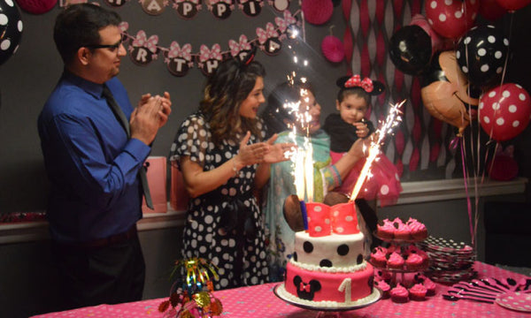 Use cake sparklers instead of birthday candles for a sparkling touch
