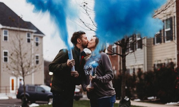 Use gender reveal powder cannons for your Gender Reveal Party