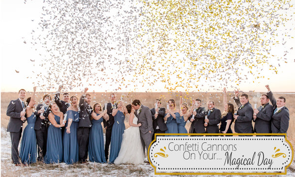 Confetti Cannons on your Magical Day