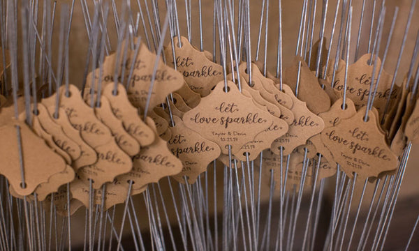 wedding sparkler tags