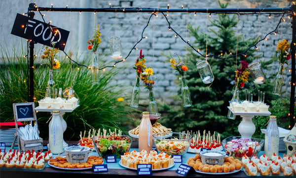 Wedding snack buffet for all the guests