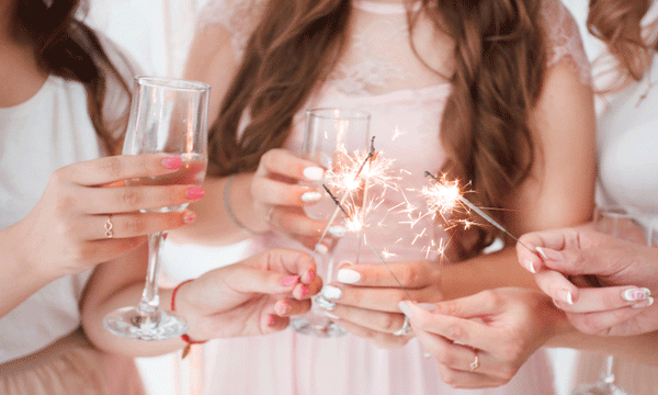 Let Sparks Fly During The Bridal Party Entrance with Wedding Sparklers