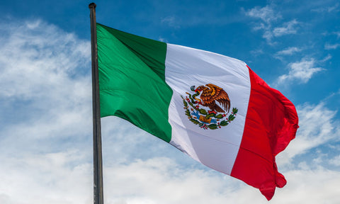 Celebratory mexico flag for cinco de mayo