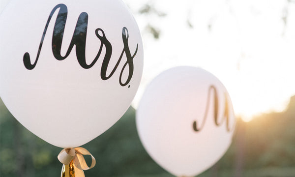 Mr and Ms Wedding Balloons