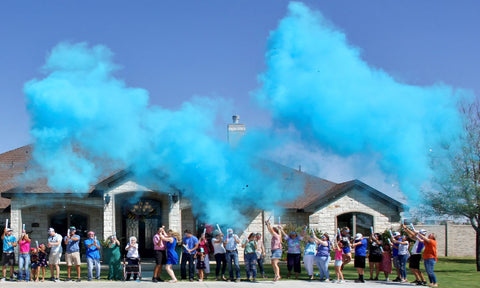 Blue Gender Reveal Powder Cannon Party