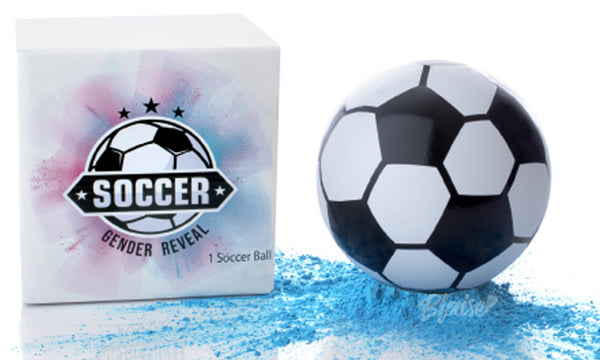 gender reveal soccer ball