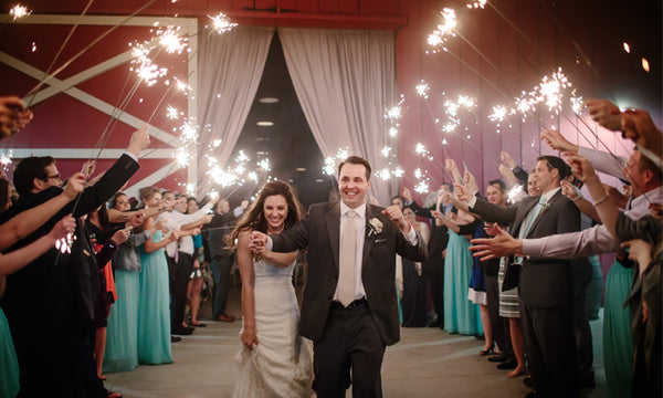 lasting wedding sparklers