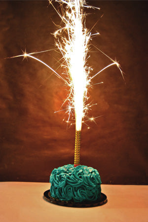 Sparkler Candle in a Cupcake