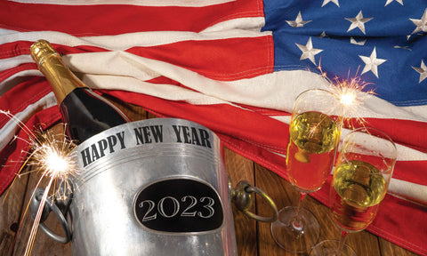 galvanized bucket for new years sparklers