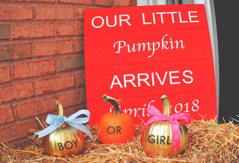 Display ideas for your Halloween Gender Reveal